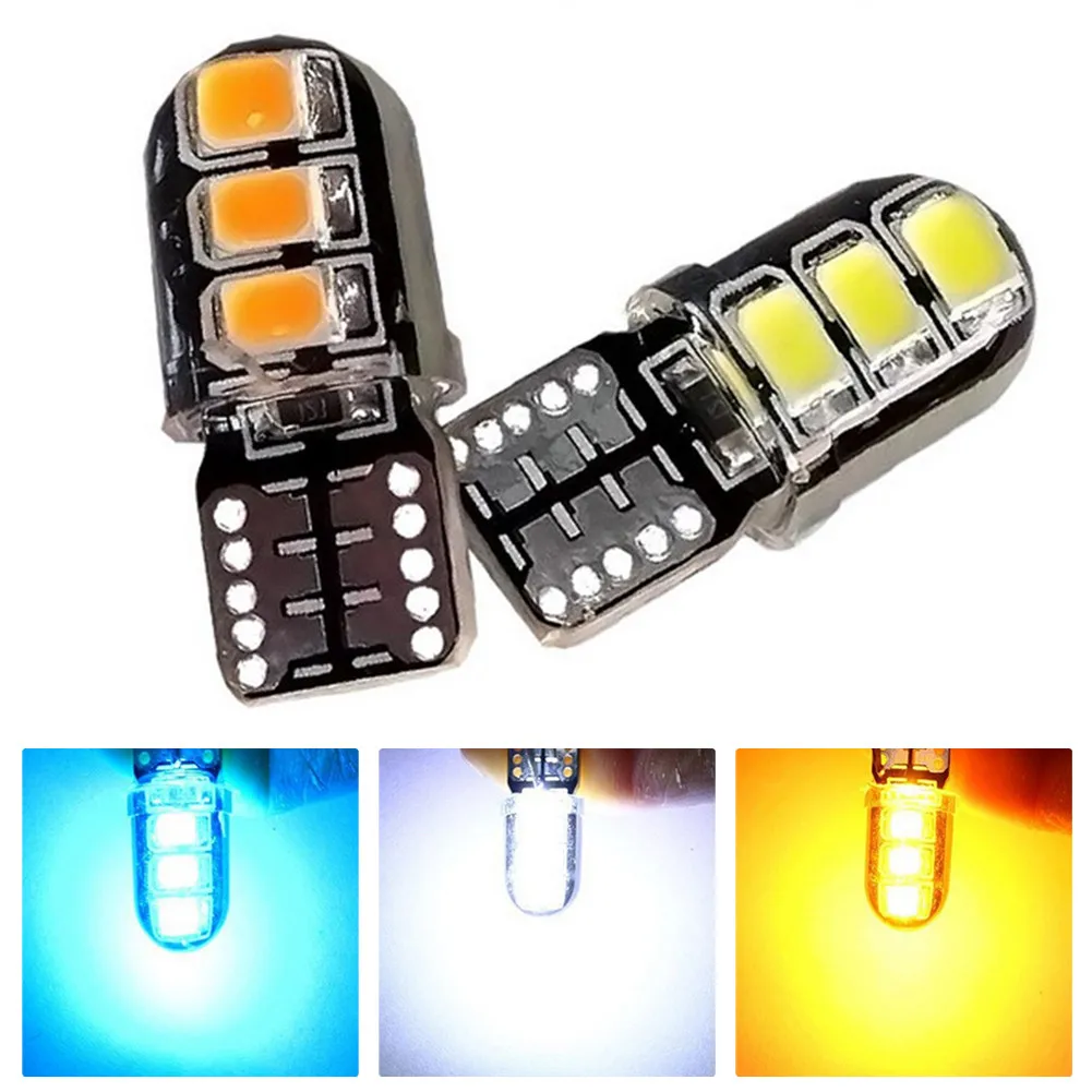 

10pcs T10 2835 6SMD 2835 Highlight Beads Silicone Width Display Lamp License Plate Lamp Reading Lamp For Car Light Bulbs