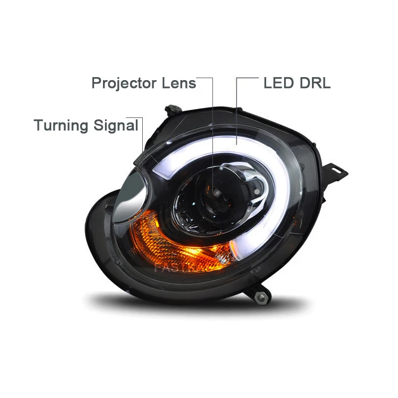 1 пара налобный светильник в сборе для MINI R56 R57 R58 R59 светодиодный дневный ходовой DRL