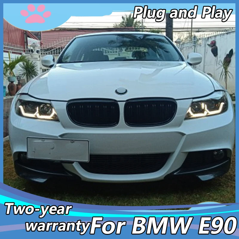 

Car Headlight for BMW E90 330I 320I 318i led Angel Eyes headlight 2005-2012 year E90 Headlighs DRL++Turn Signal+Brake+Reverse
