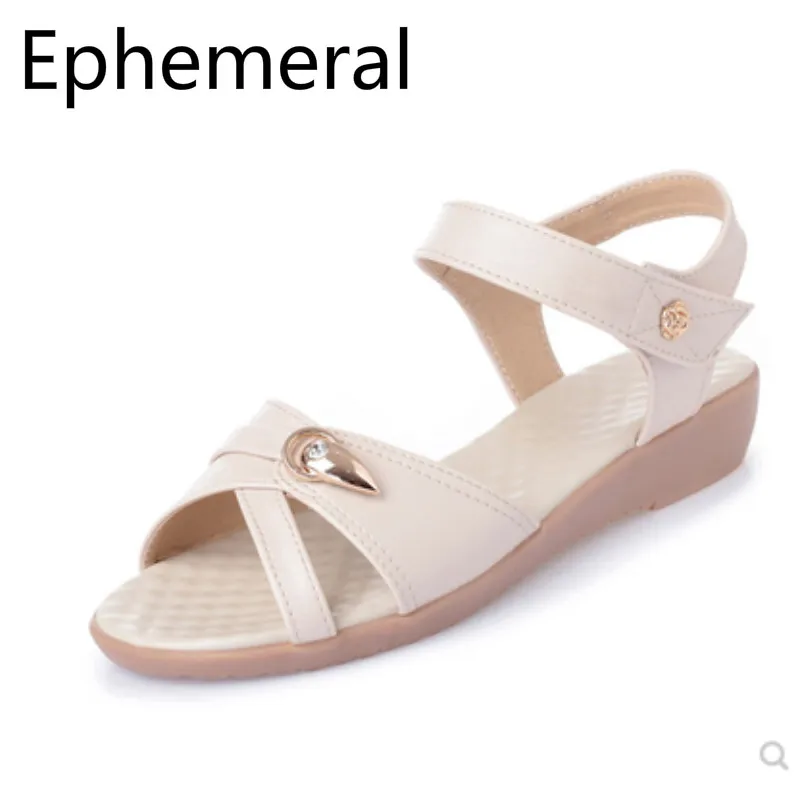 Lady's Big Sizes (4-12) Sweet Pleated Wedges Open Toe Thick Heels Sandals Fashion Ankle-Wrap Thin Shoes Summer Patry Wedding | Обувь