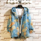 Новинка 2022, куртка в Корейском стиле, свободная Осенняя модная мужская верхняя одежда с капюшоном, Новая красочная мужская верхняя одежда