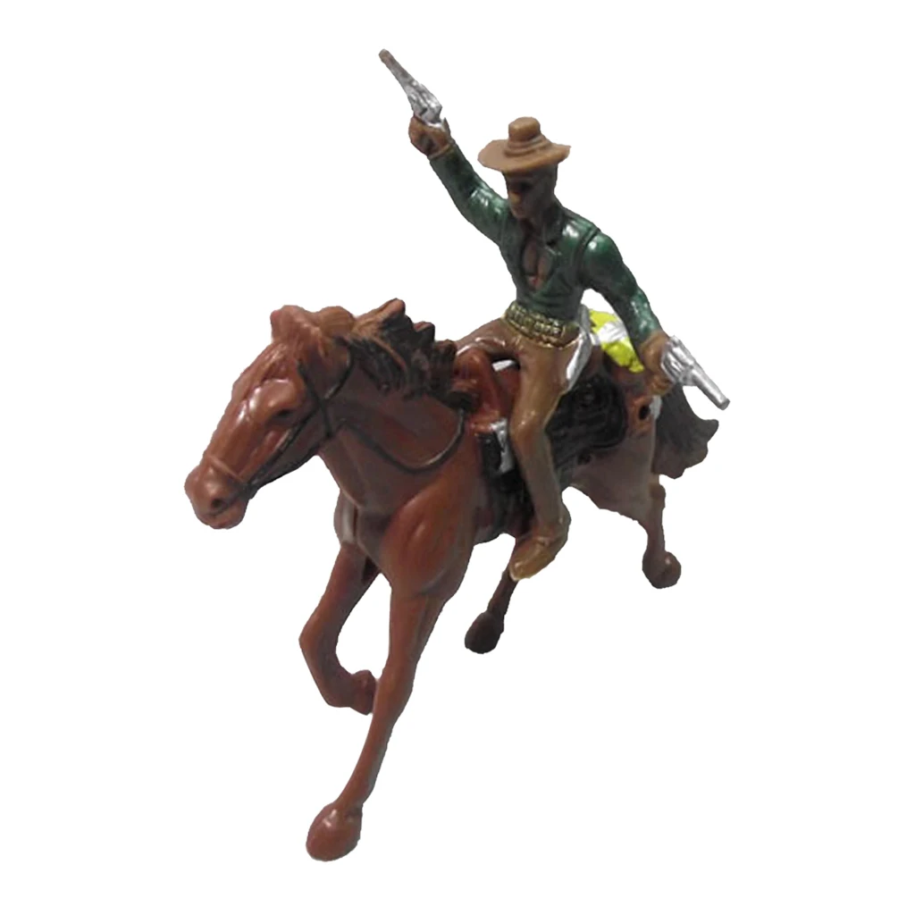 

American Style Figures Horses Western Cowboy For Model Train Layout Kids Toy