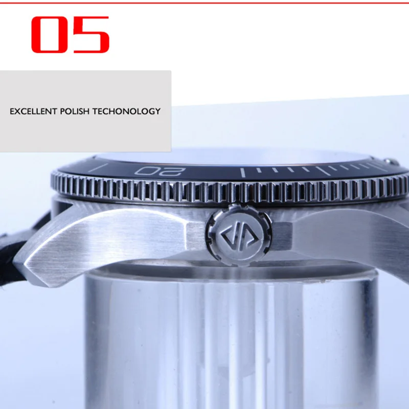 Мужские наручные часы для дайвинга мужские спортивные HEIMDALLR Роскошные