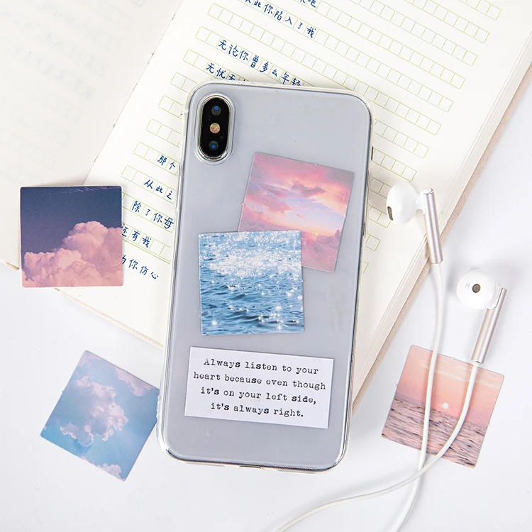 

46 Pieces/box Multi-color Cloud Between The Star Field Sticker Adhesive Sky Sticker Manual Diy Decorative Seal Paste Scrapbook