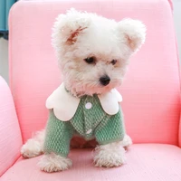cute dog clothes fallwinter dog jumpsuit puppy and kitten knitwear pug french bulldog coat chihuahua dachshund