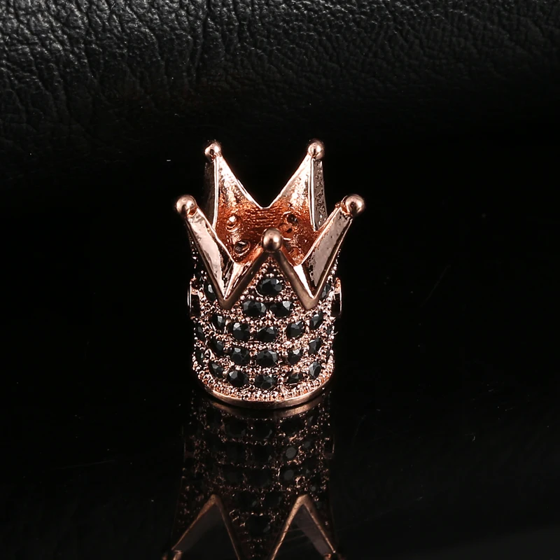 Бусины в форме короны с фианитом 4 цвета 13 х7 мм | Украшения и аксессуары