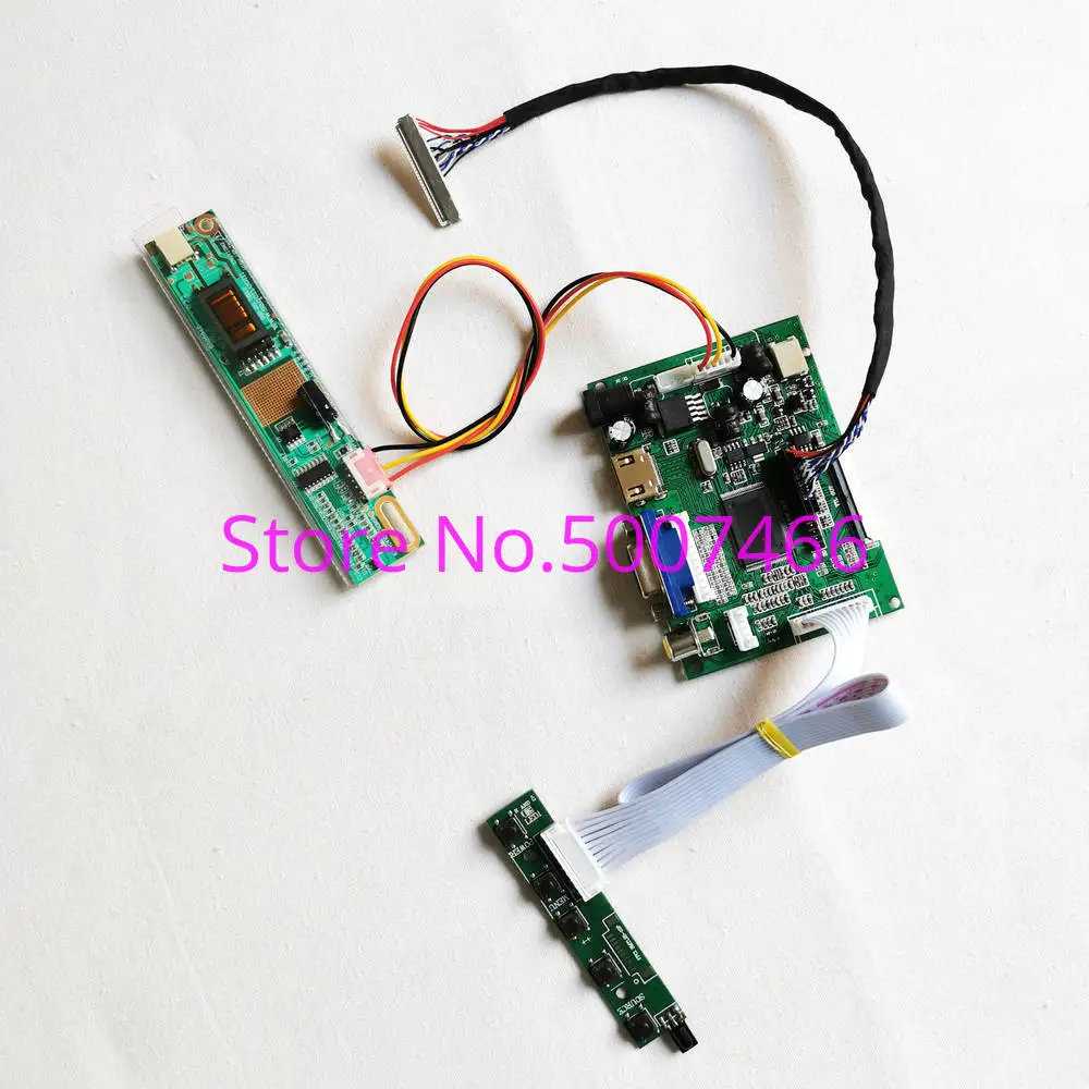 

Fit LTN170WX-L01/L02/L03/L04/L05/L06/L08 17" 1CCFL 1440*900 VGA AV 30-Pin LVDS LCD Screen Monitor Controller Board DIY Kit