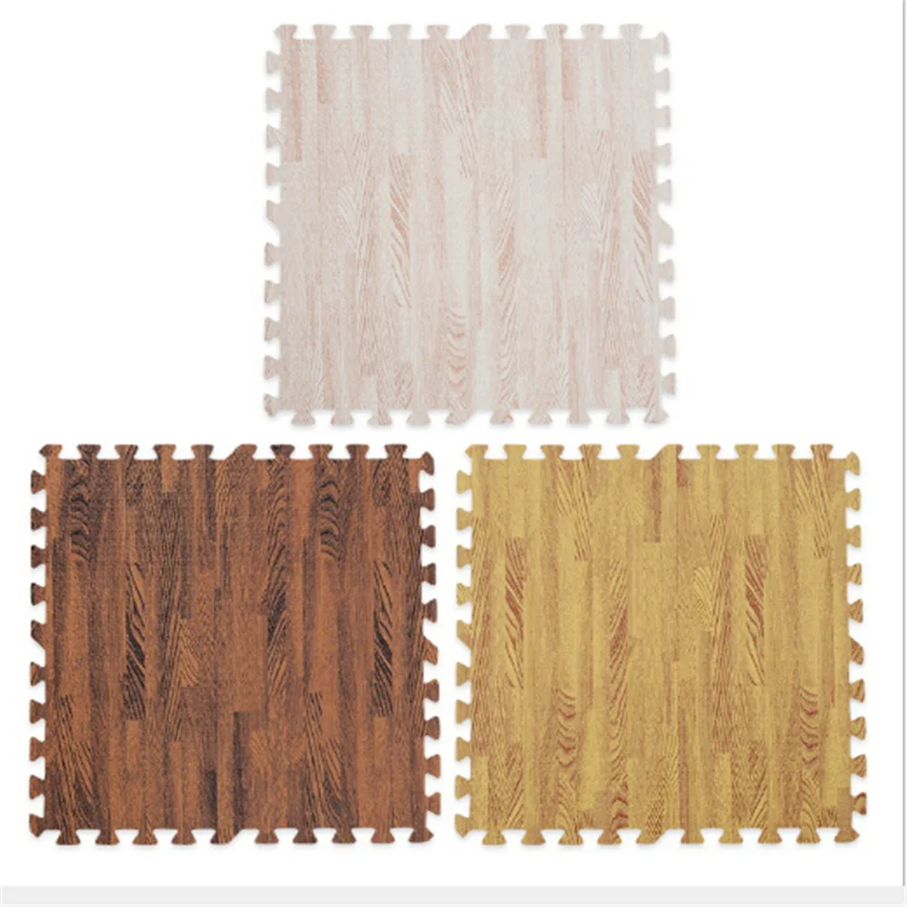 

Wooden EVA Foam Patchwork Non-slip Floor Children's Crawling Mat