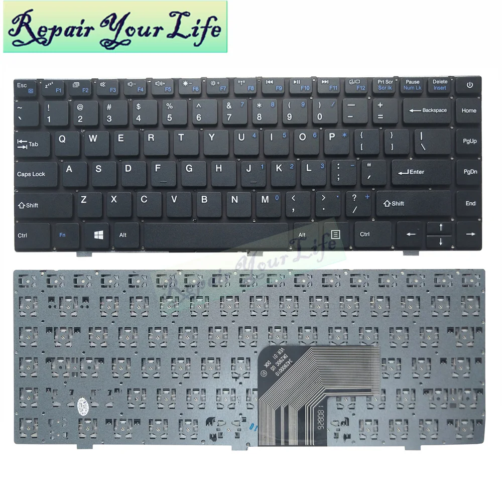 

laptop keyboard for Haier M4 US English 342900010 DK290C black internal accessories replacement