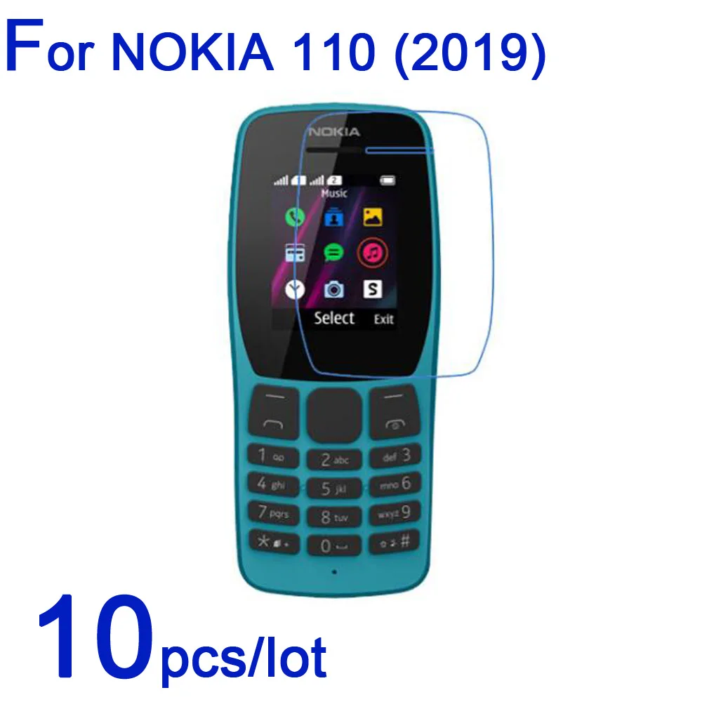 

10 шт./лот мягкие Защитные пленки для экрана Nokia 110 2019 версия прозрачные/матовые/нано противовзрывные Защитные пленки для Nokia 110 (2019) LCD