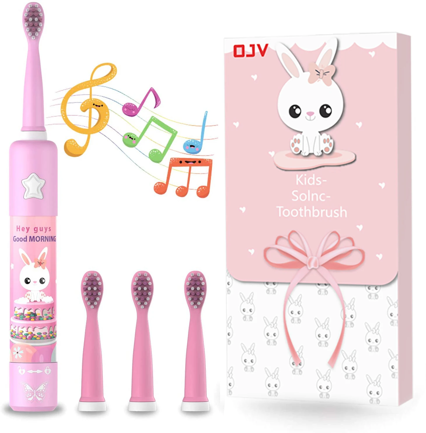 Children Electric Toothbrush Cartoon Pattern Automatic Musical Kids Music USB Charging Children Electric Toothbrush for Kids