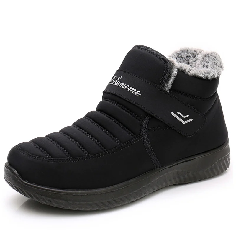 

Winter Warm Comfortable Boots Men Lightweight Sneakers Non-slip Men Snow Boots Slip on Men Waterproof Winter Footwear Zapatillas