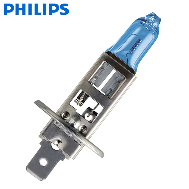 2 шт. автомобильные галогенные лампы Philips H1 12 В 55 Вт P14 4300K прозрачное видение яркий