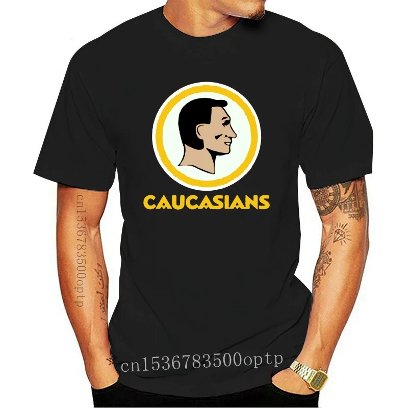 

New Caucasian Tshirt Funny Vintage Caucasians Tee Retro Tumblr Tee Printed Tee Shirt Cool Gift Personality Tee Shirt
