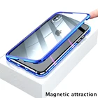 Магнитный чехол-книжка для iPhone 11 Pro Max XS, металлический магнитный чехол для iPhone 7 8 6 6s Plus 8Plus X XR, чехол SE 2020
