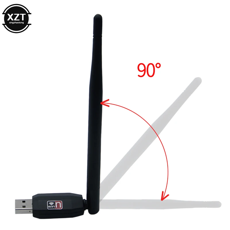 150 Мбит/с беспроводной USB WiFi адаптер MT7601 5DBI Wi-Fi приемник сетевой карты ключ 2,4G для ПК ноутбук