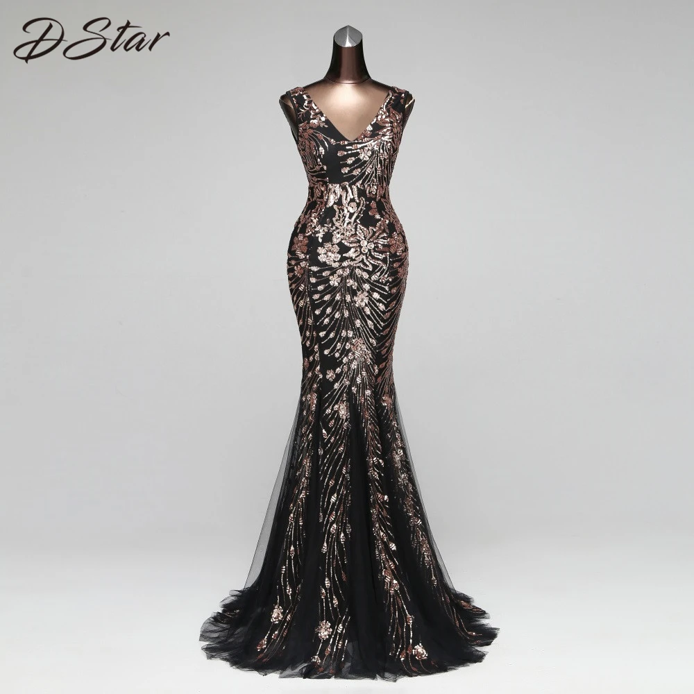 Женское платье с блестками золотое/зеленое открытой спиной вечернее макси хит