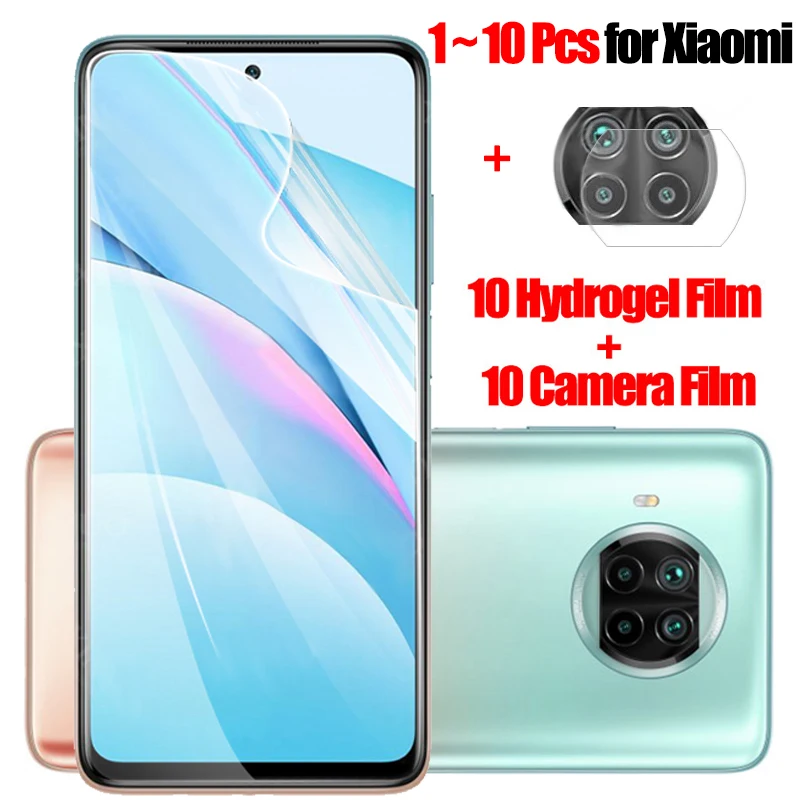 

1-10 pcs, hydrogel film for mi10t 11i mi11 lite soft glass protection mi 10t pro xiaomi 11t pro screen protector mi 11 t pro