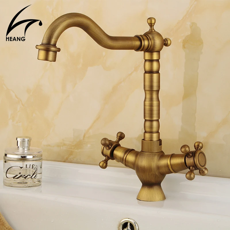 

Bathroom Faucet Antique bronze finish Brass Basin Faucet Sink Faucet