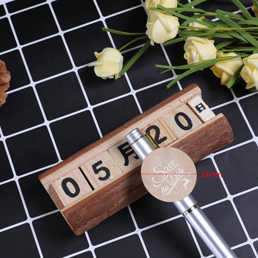 120 шт./лот винтажные декоративные наклейки сохранить дату герметичные для