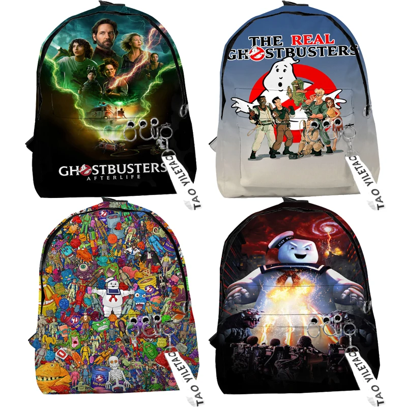 Ghostbusters Afterlife 3D Print Backpacks for Girls Boys Kids Anime Bookbags Toddler Student Cartoon School Bag Infantil Mochila