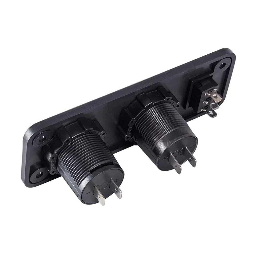 Двойное зарядное устройство USB 4.2A вольтметр 12 В гнездо прикуривателя вкл. ВЫКЛ.