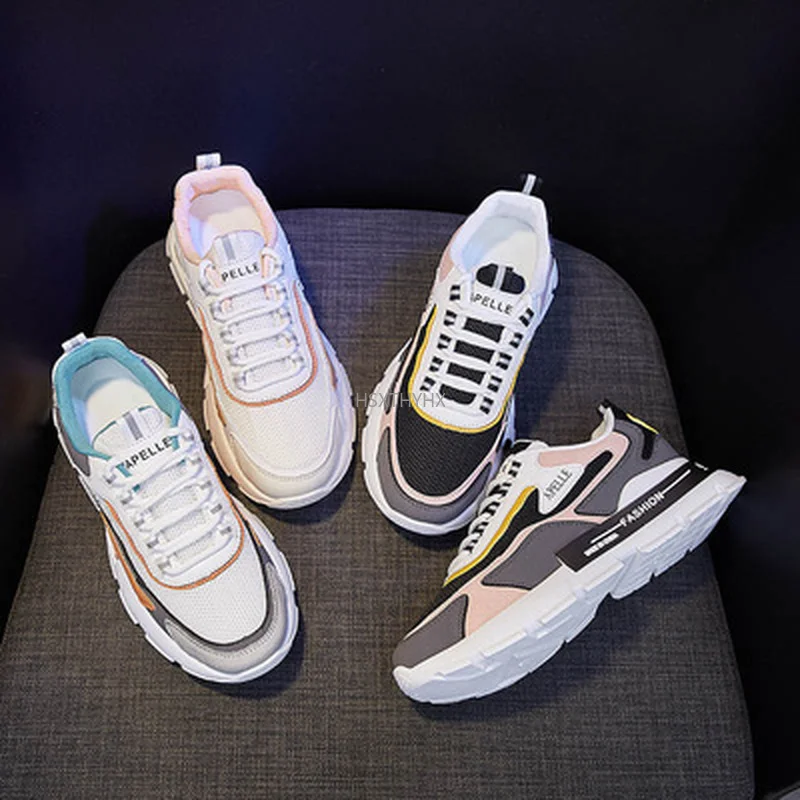 

New Sneakers Comfort Summer Breathable Rhinestones Solid Slip on Walking Shoes Sports Casual Vulcanized Shoes Zapatos De Mujer