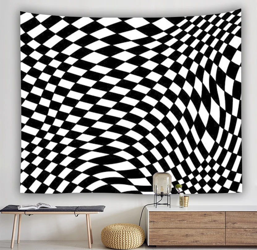 

Psychedlic Mandala Tapestry Hippie Room Wall Hanging Blanket Art Home Decor Psychedelic Background Tapestry Material Technics