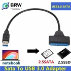 Кабель-Переходник Usb Sata 3Usb 3,0, для жестких дисков Ssd 2,5 дюйма