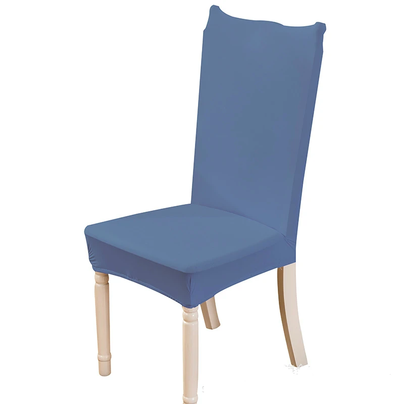 Чехол на стул из спандекса Универсальные однотонные чехлы стулья для свадьбы