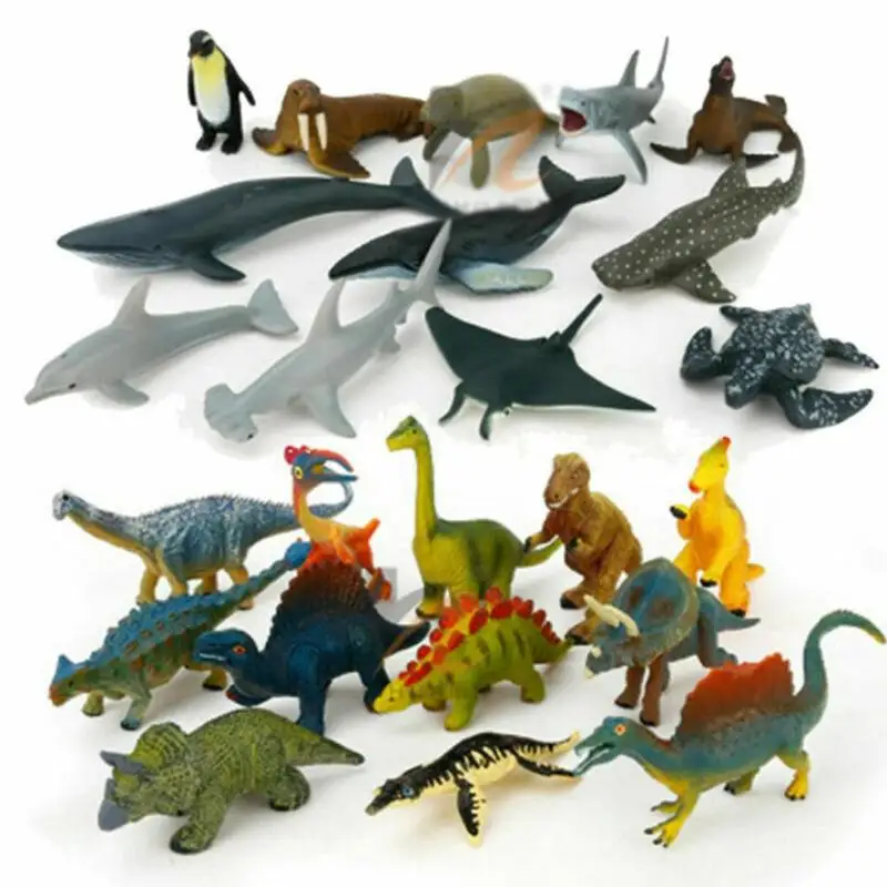 

12Pcs/Set Mini Animal World Zoo Model Figure Action Toy Set Cartoon Simulation Animal Lovely Plastics Collection Toy for Kids