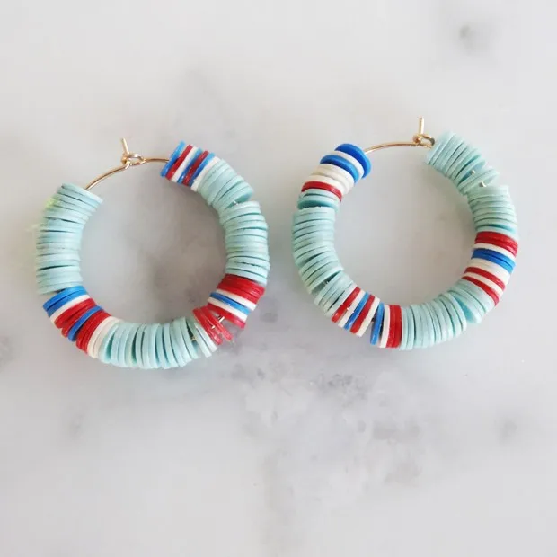 Бохо пляжные шик переработанного диск в африканском стиле виниловые бусины HEISHI