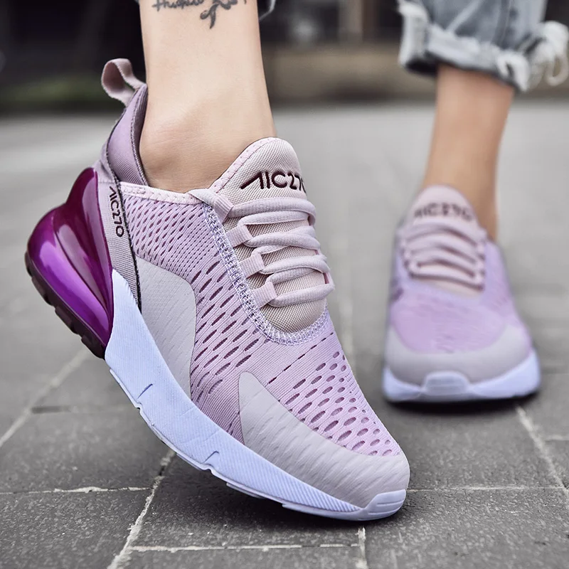 

Brand New Arrival Air Mesh Cushioning Flat Shoes Women Platform Sneakers Non Slip Damping Shoes Height Increase Ladies Trainers