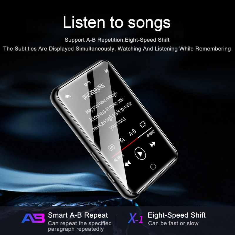 Mp3-плеер с сенсорным экраном 2 5 дюйма и поддержкой Bluetooth 0 | Электроника