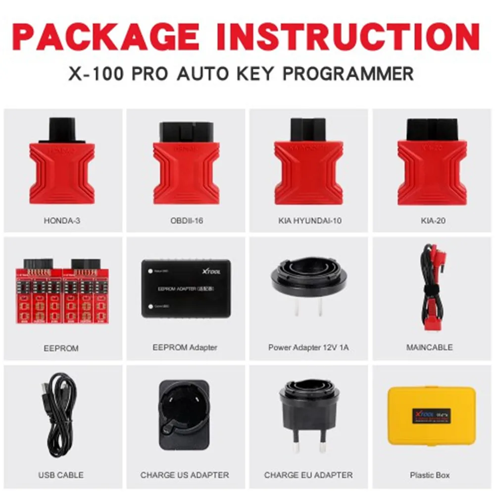 Программатор автомобильных ключей XTOOL X100 Pro2 с адаптером EEPROM замена Xtool PRO |