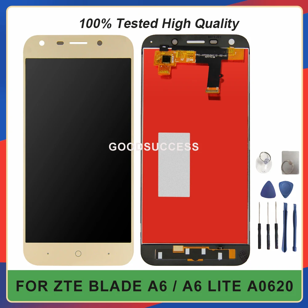 ЖК дисплей 5 2 дюйма для ZTE Blade A6 / Lite A0620 A0622 сенсорный экран стеклянная панель в