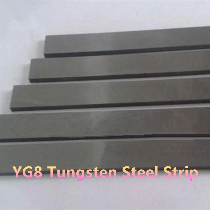 

Thickness 8mm YG8 Tungsten Steel Strip Hard Alloy Tungsten Steel Blade Flake Wear-resistant Abrasive Plate Material Customizable