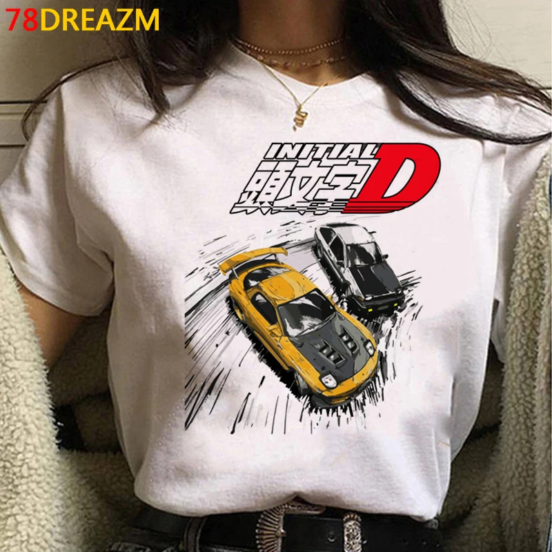 Футболка Initial d Akira Мужская Повседневная рубашка в стиле гранж и ольччан уличная