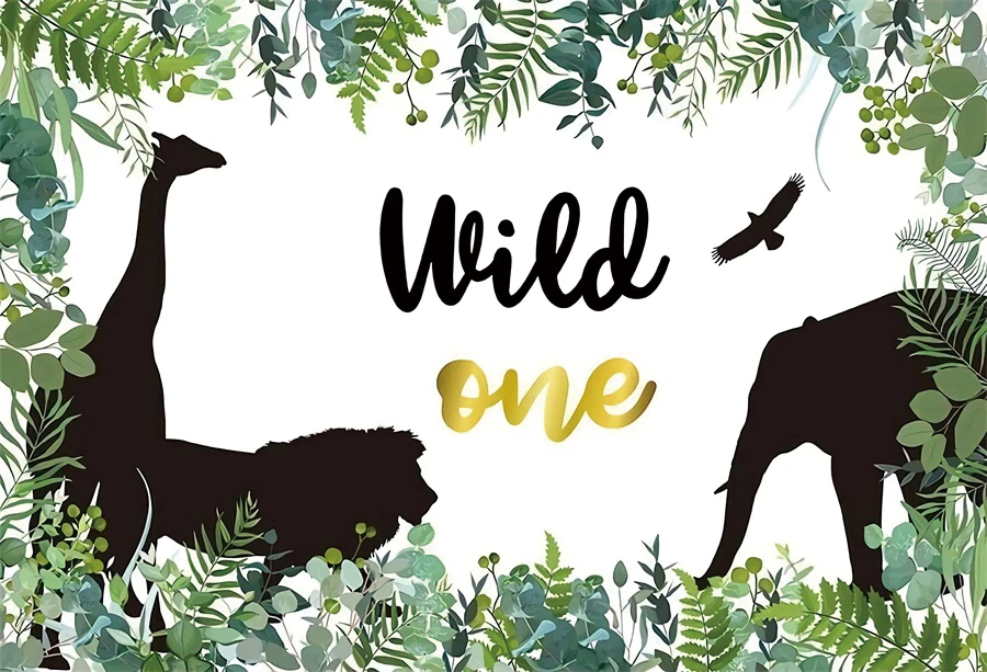 Yeele Safari Wild One на заказ портретный День Рождения украшения фотографические фоны фотографии фоны для фотостудии - Цвет: NZY06607