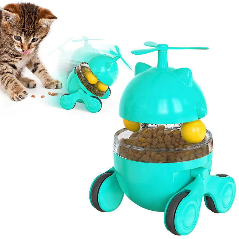 

2021 Fashion Cat Tumbler Toy Windmill Turntable Leaky Ball Hot Sale Indoor Funny Cat Toy Pet Product Supplies