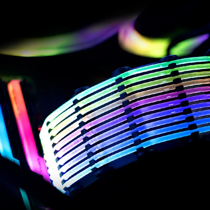 24 Pin коробка передач с светильник Удлинительный кабель Радуга стример БП