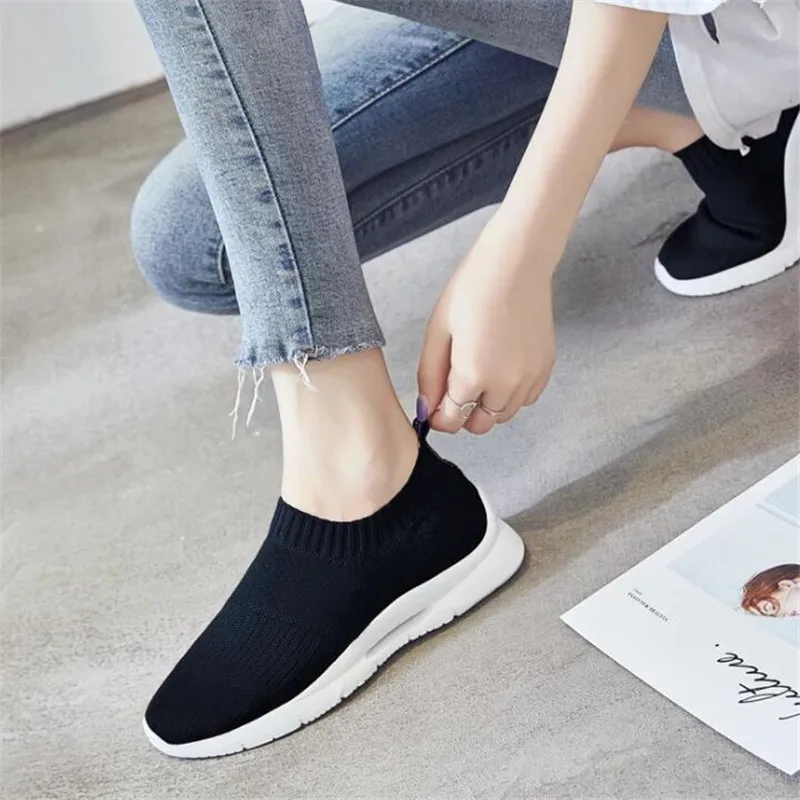 

New womens shoes mesh face casual pure white wear-resistant non-slip sole comfortable and breathable tenis women sneakers shoes