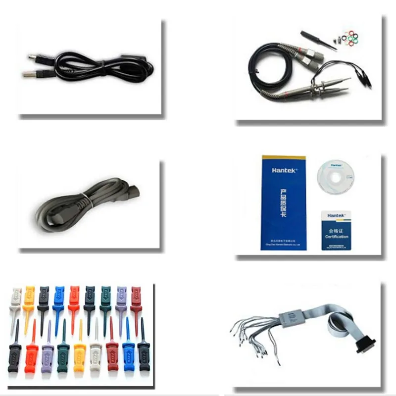 

Hantek 2 In 1 MSO5202D Digital Oscilloscope Mixed Signal Testing 200MHz 2 Channels 1GSa/s + 16 Channels Logic Analyzer