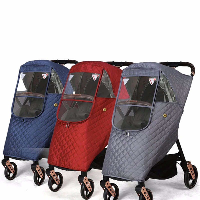 

Universal Winter Thicken Stroller Pushchair Sunshade Rain Cover Wind Dust Shield Full Cover Waterproof Windproof Raincoat