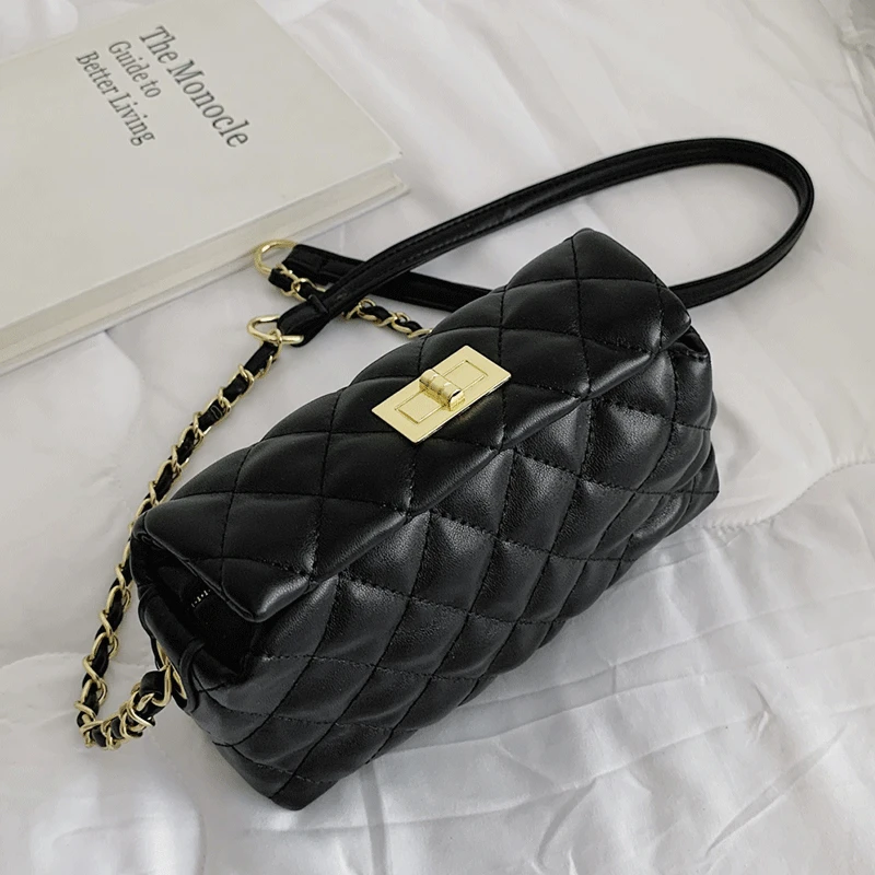 

Diamond Lattice Messenger Bags Sac Square Women Leather Shoulder Bag Luxury Designer Female Crossbody Bag Brand Handbags Fashion
