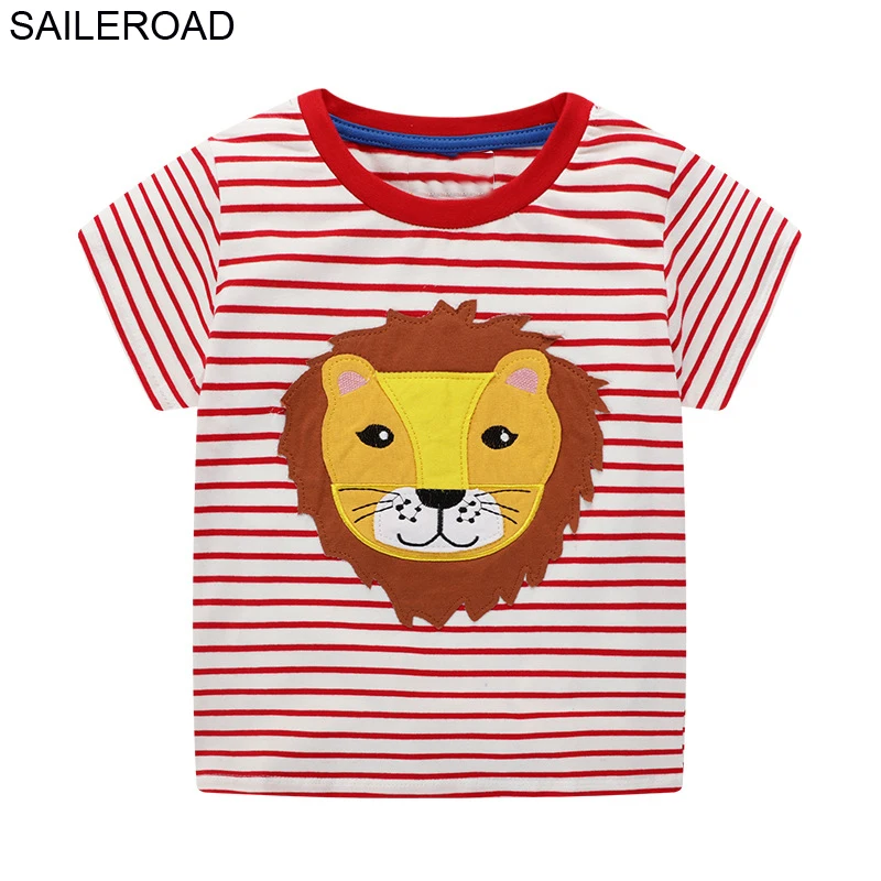6451 same picture SAILEROAD Cotton Star Детские Мальчики Топы Футболка Для Новых Летних Малышей Младенческой Дети С Коротким Рукавом Одежда Мода Одежда для мальчика - Цвет: 6451 same picture