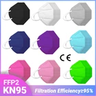 102050 шт. mascarilla fpp2 homologada для женщин и мужчин, черные kn95 маски, модный дизайн, дышащая маска для лица