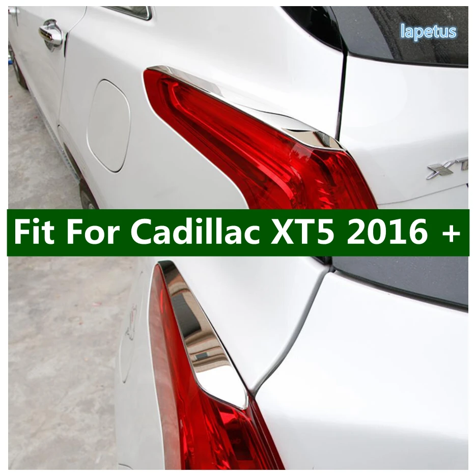 

Lapetus Rear Tail Lights Lamp Cover Trim 2PCS Fit For Cadillac XT5 2016 - 2021 Stainless Steel Automotive Parts Accessories