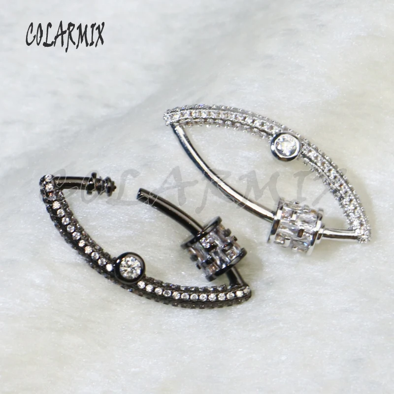 

Застежка-крючок женская с фианитом, 10 шт., 5828