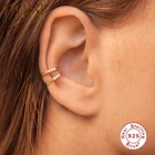 ROXI три цирконами не пирсинг уха серьги для Для женщин 925 пробы серебро Длинные висячие серьги слуховая косточка клипсы, хорошее ювелирное изделие